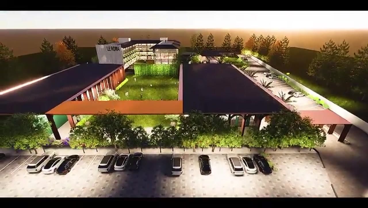 Complete bird's eye view of Le Roma Gardenia campus layout